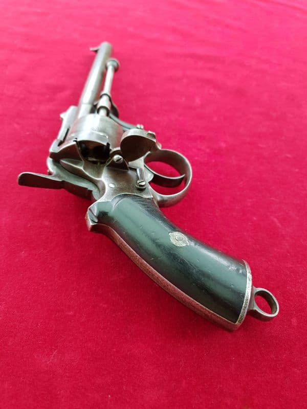 A 6 shot double action 10 mm Meyers patent pin-fire revolver. Circa 1866-70.  Ref 1231